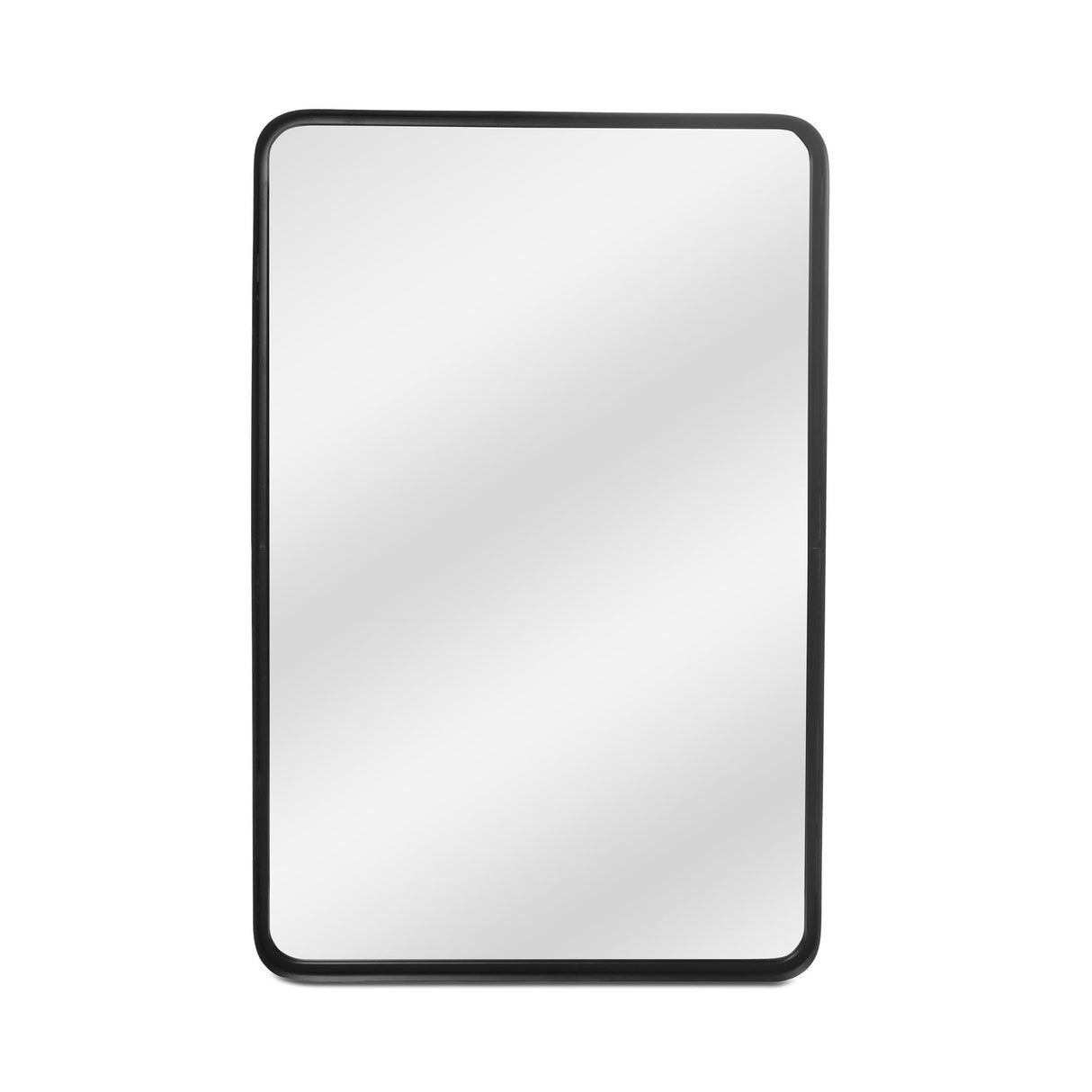 Bishop Contemporary Metal Mirror in Black