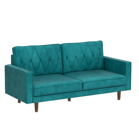 Modern Style Upholstered Tufted 69.3'' Wide 3 Seater Sofas, Green