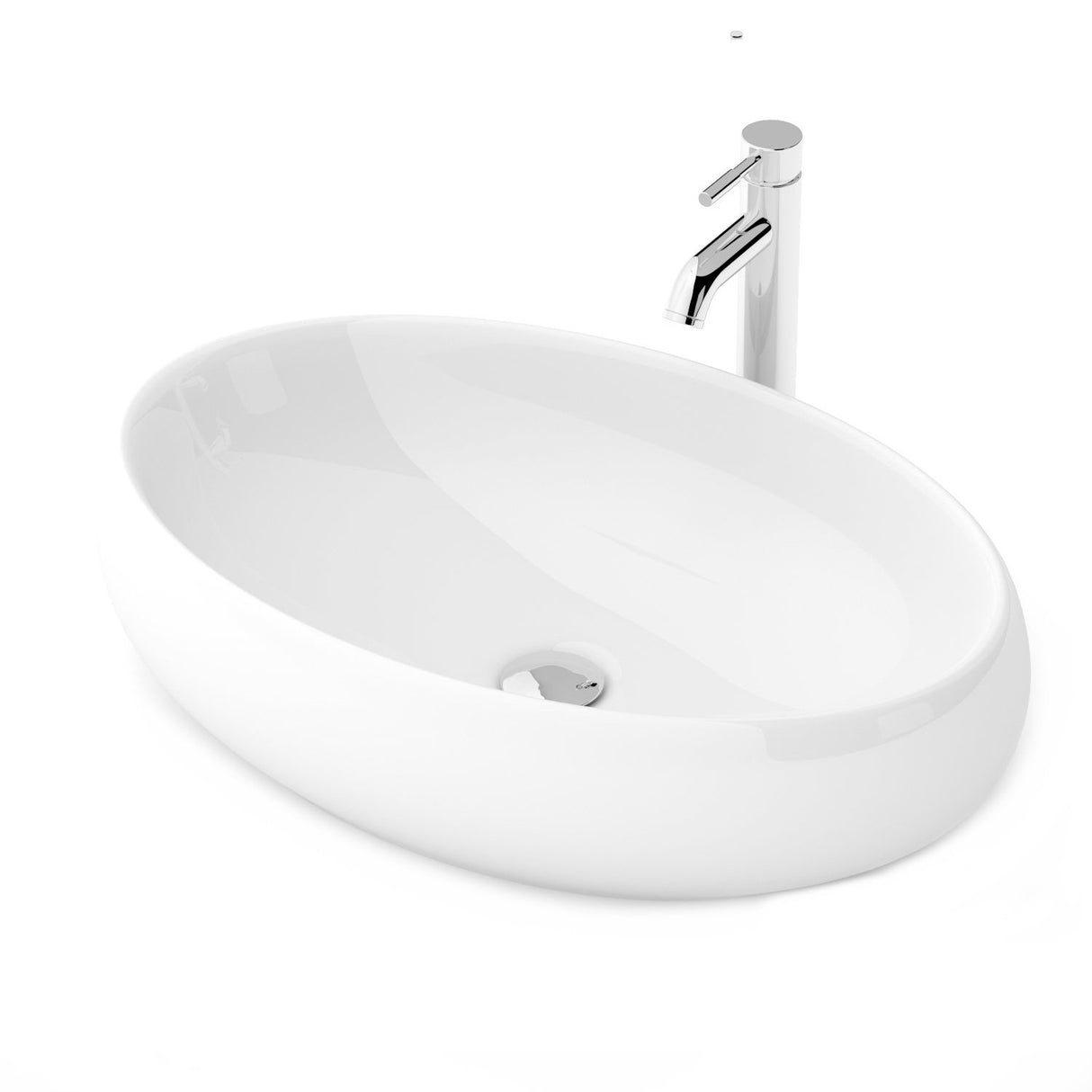 REA-U0656 Bathroom Sink Made of Ceramic Melania-white-REA-U0656