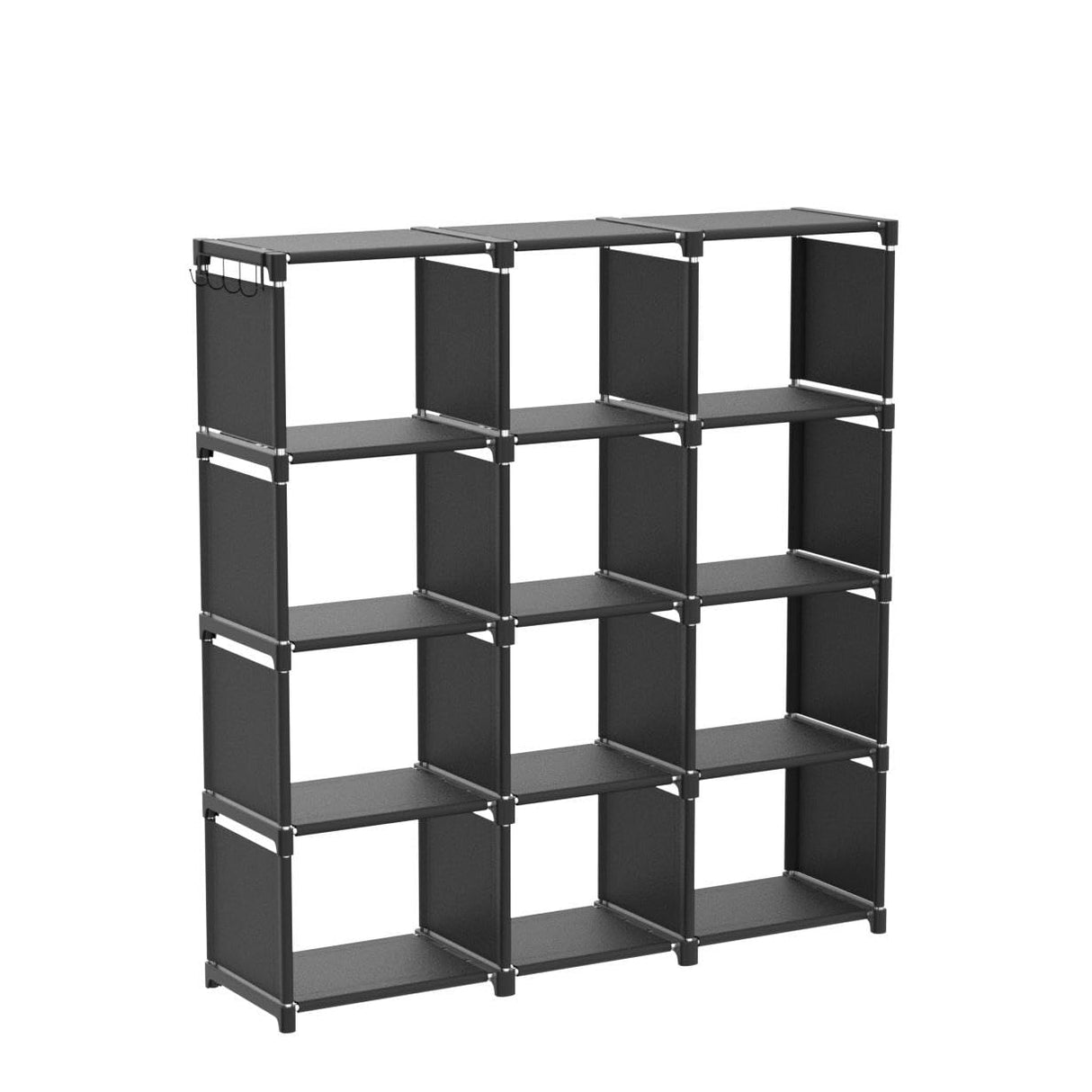 Book Shelf, 12 Cube Storage Organizer, DIY Bookcase, Metal Bookshelf,