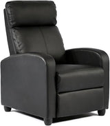 Wingback Recliner Chair Leather Single Modern Sofa Home Theater Seating for Living