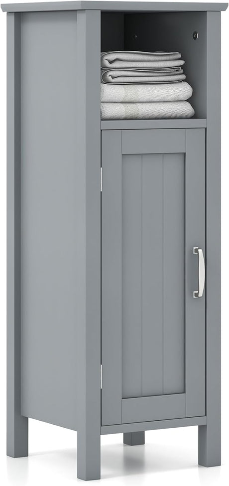 Bathroom Floor Cabinet, Multifunctional Storage Cabinet, Anti-Tipping Device,