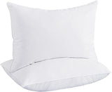White Goose Feathers Down Pillows, Hotel Bed Pillows King Size Set of 2