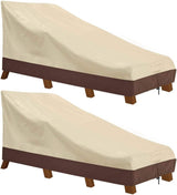 Waterproof Patio Chaise Lounge Cover, 600D Heavy Duty Outdoor Lounge Chair Coverse