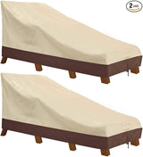 Waterproof Patio Chaise Lounge Cover, 600D Heavy Duty Outdoor Lounge Chair Coverse