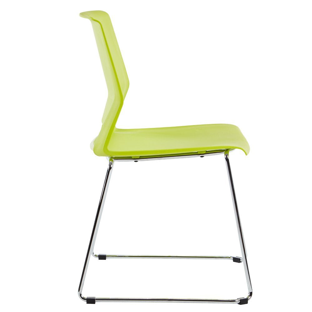 Stacking Chairs for Business, Modern Dining Chairs for Home-Green