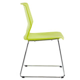 Stacking Chairs for Business, Modern Dining Chairs for Home-Green