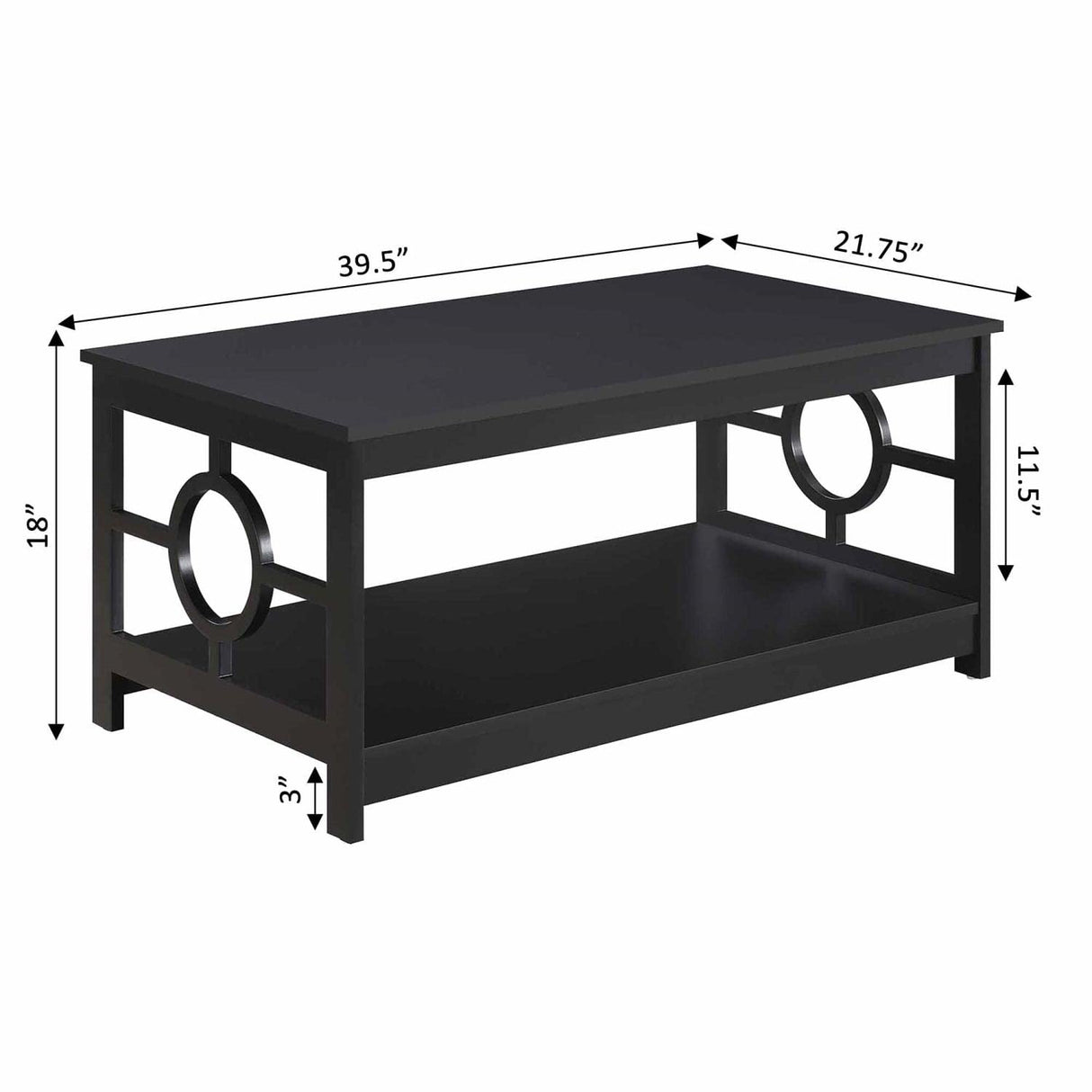 Ring Coffee Table, Black