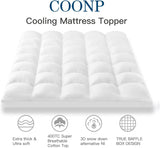 Twin XL Mattress Topper, Extra Thick Pillowtop, Cooling Mattress Topper, Plush Mattress Pad Cover 400TC Cotton Top Protector with 8-21 Inch Deep Pocket 3D Snow Down Alternative Fill