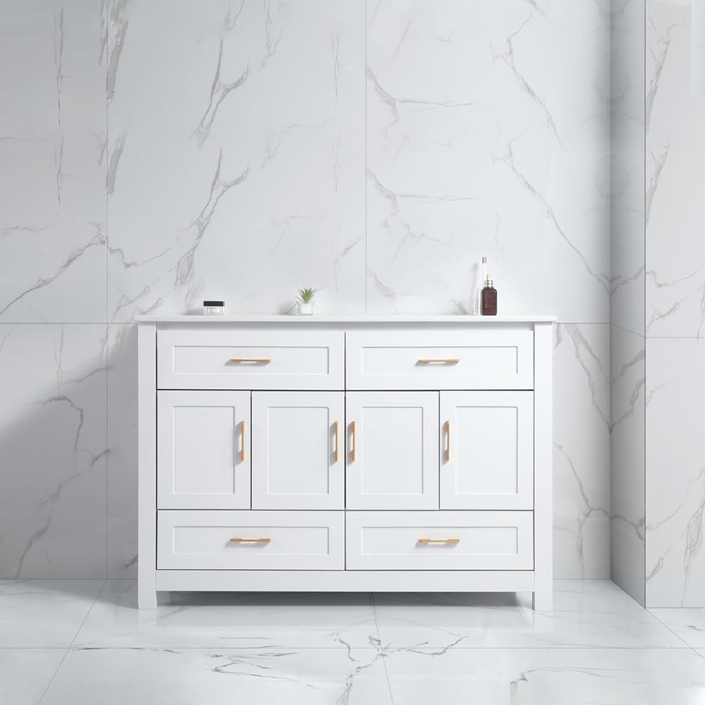 48 inch Sink Bathroom Vanity with White Top Bathroom Vanity with Sink