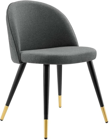 Modway Cordial Fabric Upholstered Dining Accent Chairs in Teal - Set of 2