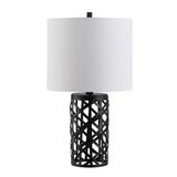 Lighting Collection Berny Modern Contemporary Industrial Farmhouse Black Iron 22-inch