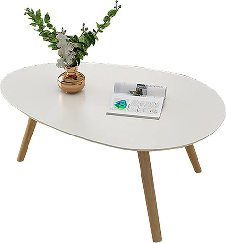 Coffee Table, Living Room Drop Shape Oval Table/Sofa Side Table