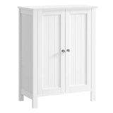 Bathroom Floor Storage Cabinet, Bathroom Storage Unit with 2 Adjustable Shelves,