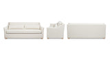 Ada 83" Flared Arm Contemporary Sofa with Lumbar Pillows