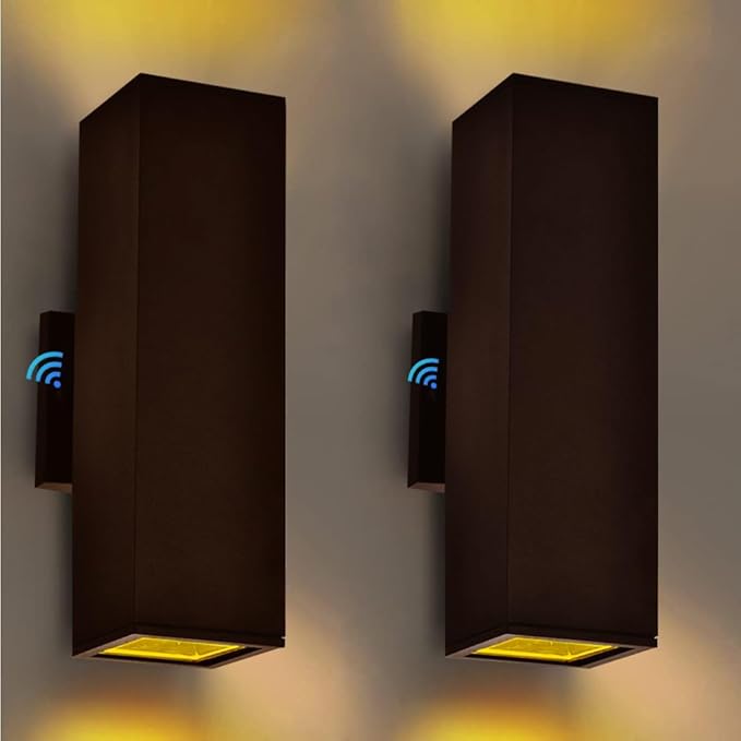 Dusk to Dawn Outdoor Sconces, Patio Wall Light Fixture, Oil Bronze Porch Lights