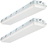 4FT LED Vapor Tight Lights, 4-Foot Vapor Proof Lighting Fixture 120/100/80W Selectable,