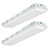 4FT LED Vapor Tight Lights, 4-Foot Vapor Proof Lighting Fixture 120/100/80W Selectable,
