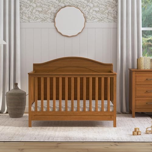 DaVinci Charlie 4-in-1 Convertible Crib in Chestnut, Greenguard Gold Certified