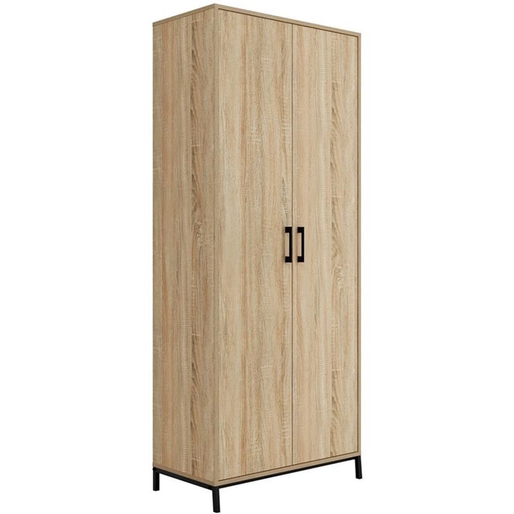 Avenue 2-Door Storage Cabinet, Charter Oak Finish