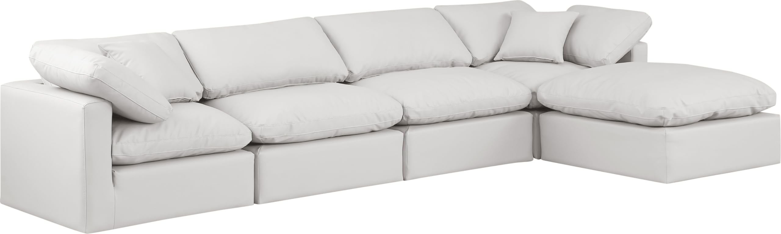 146Cream-Sec5A Indulge Collection Modern | Contemporary Modular Sectional