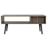 Coffee Table with Storage for Living Room, Coffee Table with Drawer and Shelf