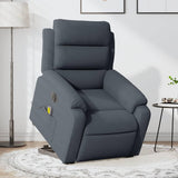 Stand-Up Massage Recliner Chair - Lift & Tilt, Vibration Massage, Plush Velvet Comfort,