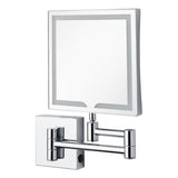 Norabel Modern Square Framed Bathroom Wall Mirror with Light 7-7/8" x 12-7/16"