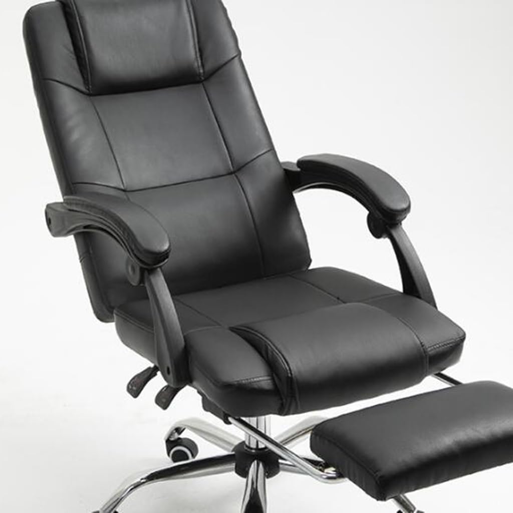 Executive Chair with Footrest Reclining Leather Chair,High Back Ergonomic Home