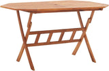 Folding Patio Table 53.1"x33.5"x29.5" Solid Wood Acacia