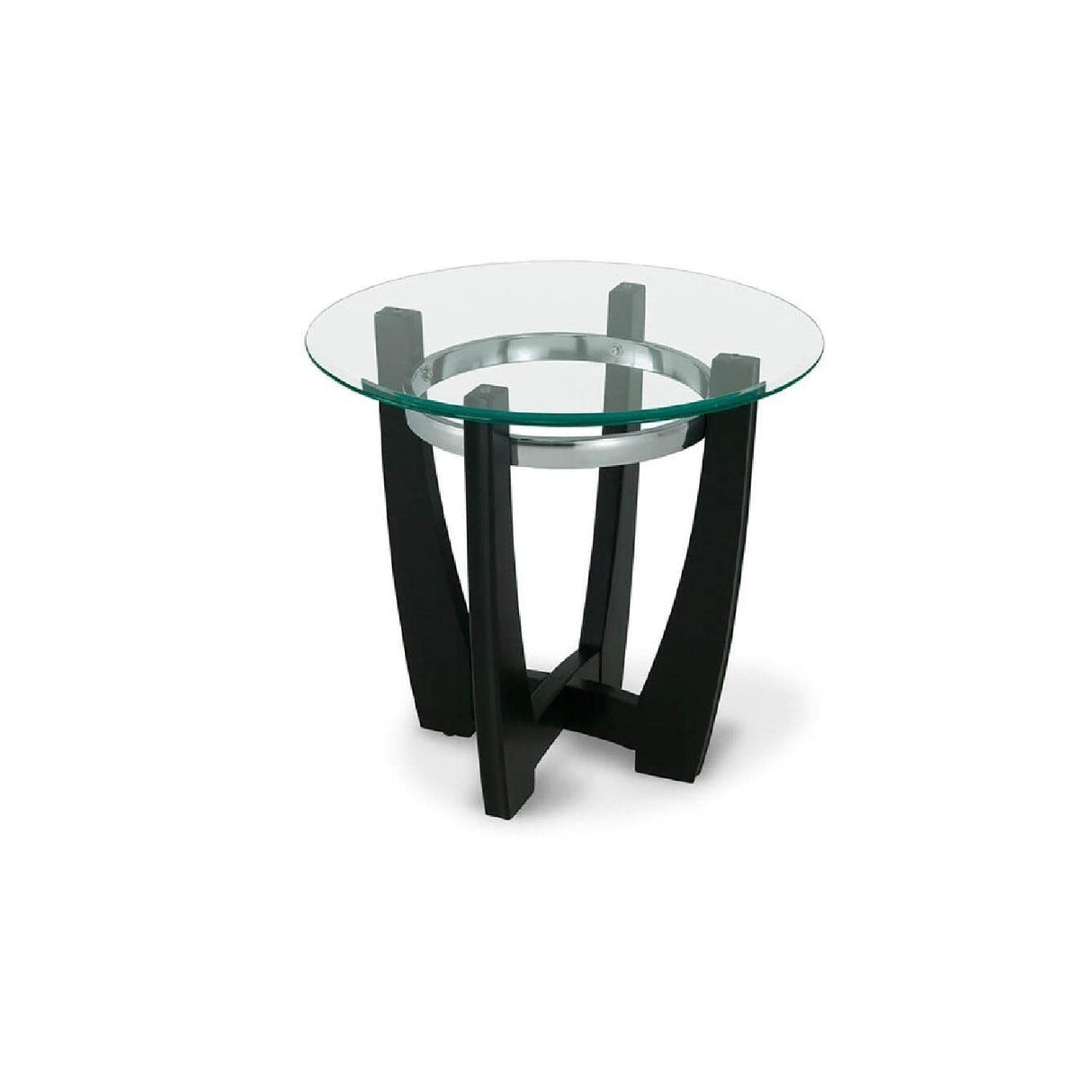 Contemporary Oval 3-Piece Occasional Table Set includes Glass Coffee Table