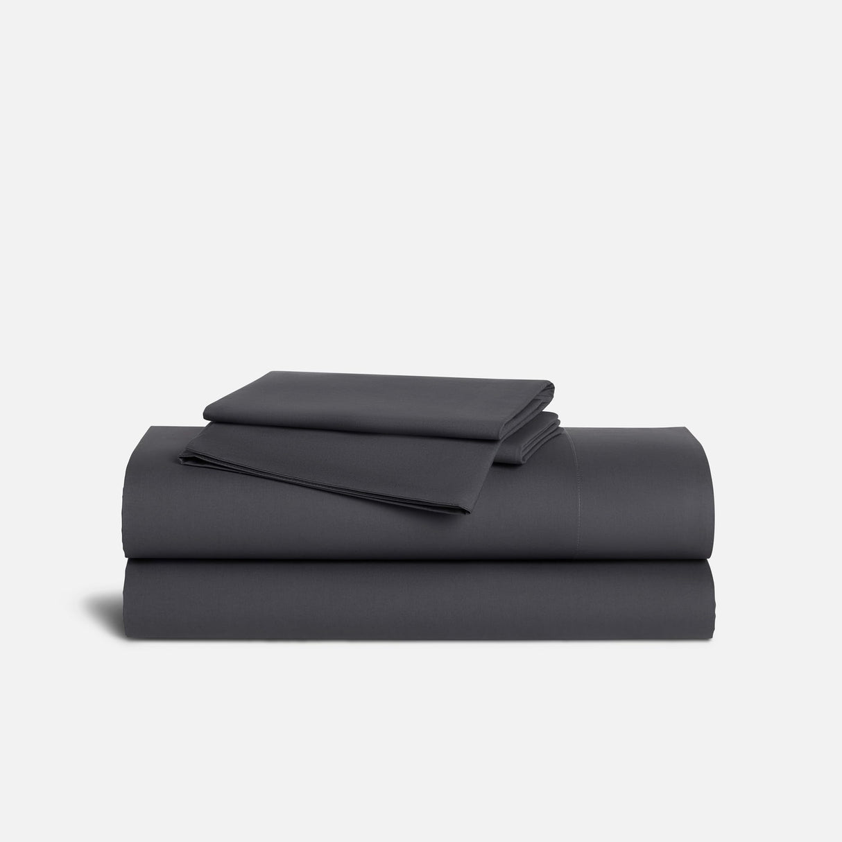Luxury Sateen 4 Piece Sheet Set - 100% Cotton, King Size in Slate Grey - 1 Fitted Sheet, 1 Flat Sheet, 2 Pillowcases | Best Luxury Sheets