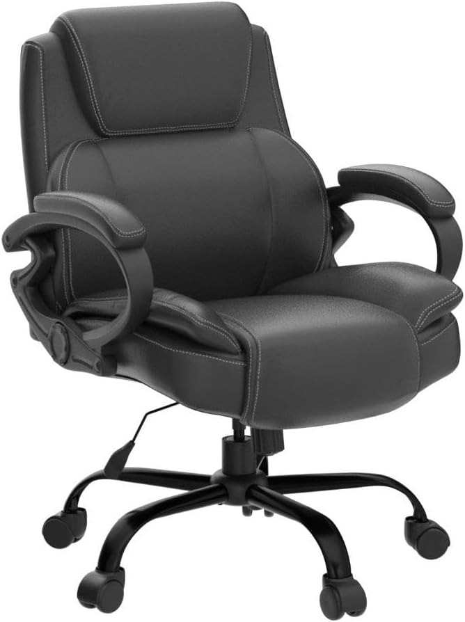 400lbs Big and Tall Office Chair Ergonomic Wide Seat Desk Chair