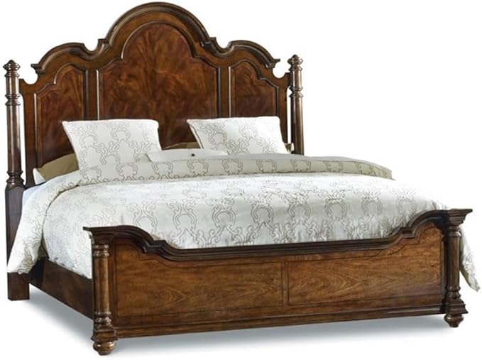 Leesburg King Poster Panel Bed in Mahogany