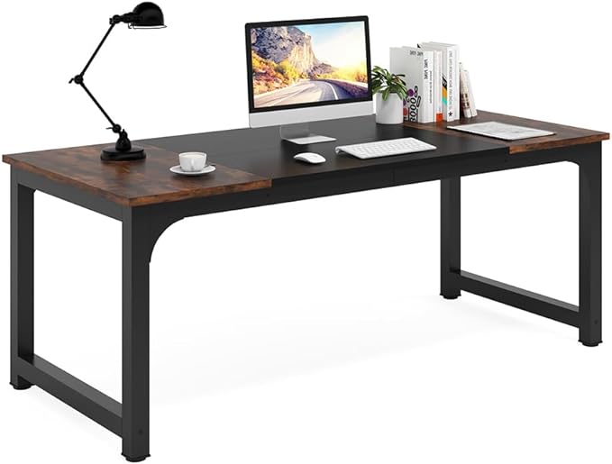 Large Office Desk Computer Table Study Writing Desk Workstation for Home Office