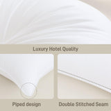 Hypoallergenic Bamboo Viscose Shell, Soft King Size Bed Pillow with Down Alternative Filling, Oeko-Tex Certified, Luxury Hotel Quality for Back, Stomach and Side Sleepers