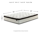 Full Size Chime 12 Inch Medium Firm Hybrid Mattress with Cooling Gel Memory Foam