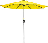 9' Outdoor Umbrella Patio Umbrella 2-Year-Non-Fading Steel Market Umbrella with Push Button