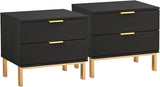 Modern Nightstand with 2 Storage Drawers