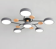 Nordic Molecule Ceiling Light - Modern LED Semi Flush Mount Chandelier