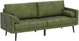 Velvet Sofa Couch, Mid Century Modern Craftsmanship 73 inch 3-Seater Sofa