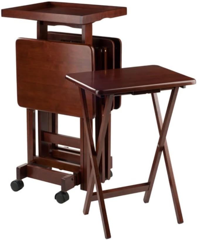 Wood Dylan 5-Piece Oversize Snack Table Set