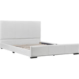 Abbey Platform Bed, White, King