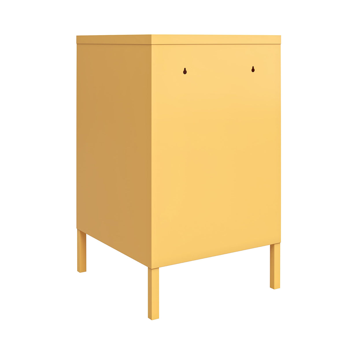 z Cache Metal Locker Style Living Room End Table, Yellow