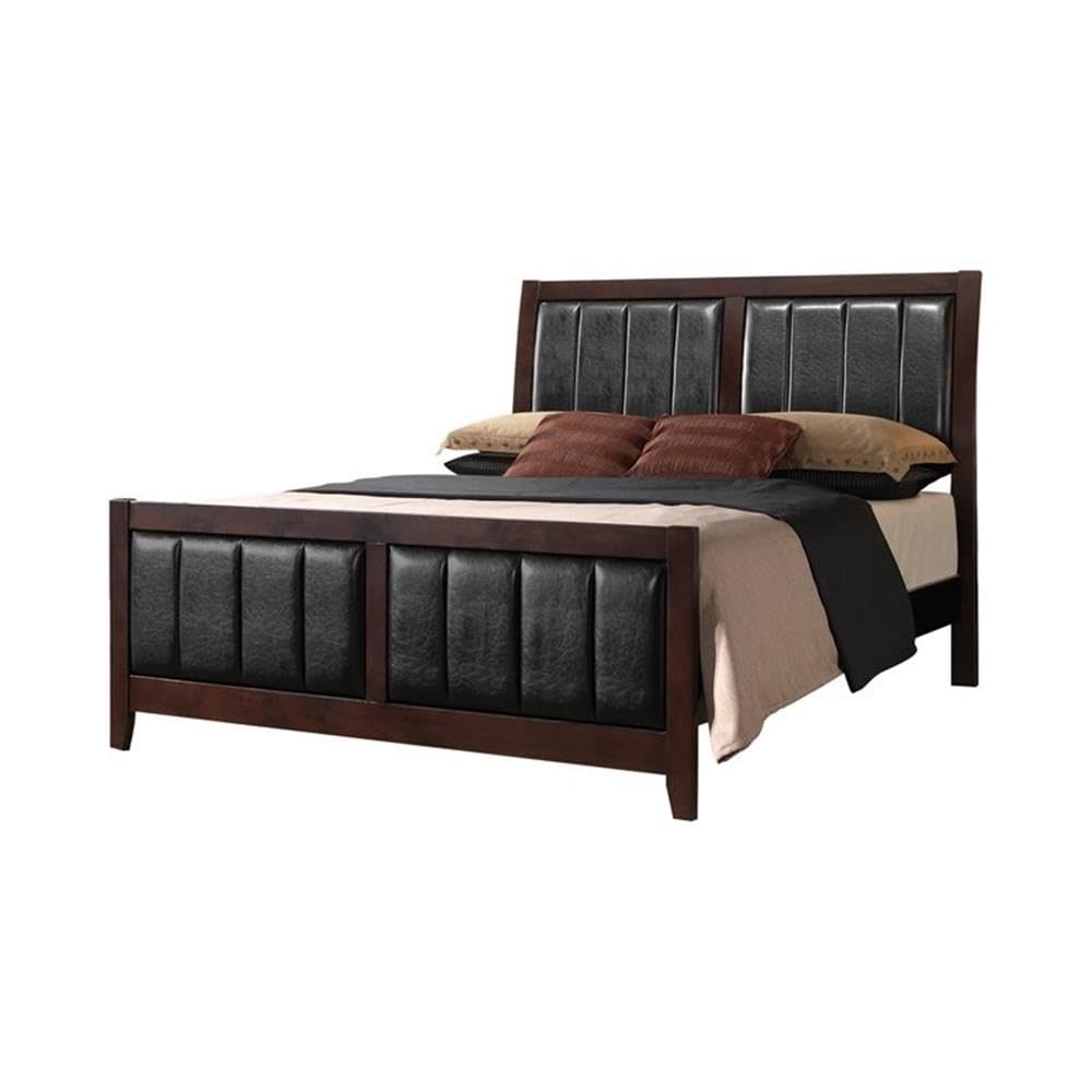 Carlton California King Bed 4-Piece Set, Cappuccino