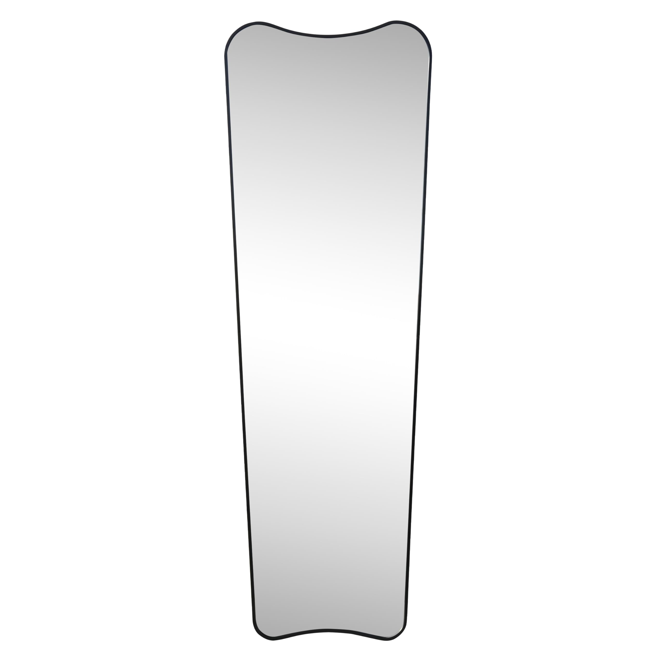Alfie Full-Length Wall Mirror - 20" x 59" Black Metal Frame