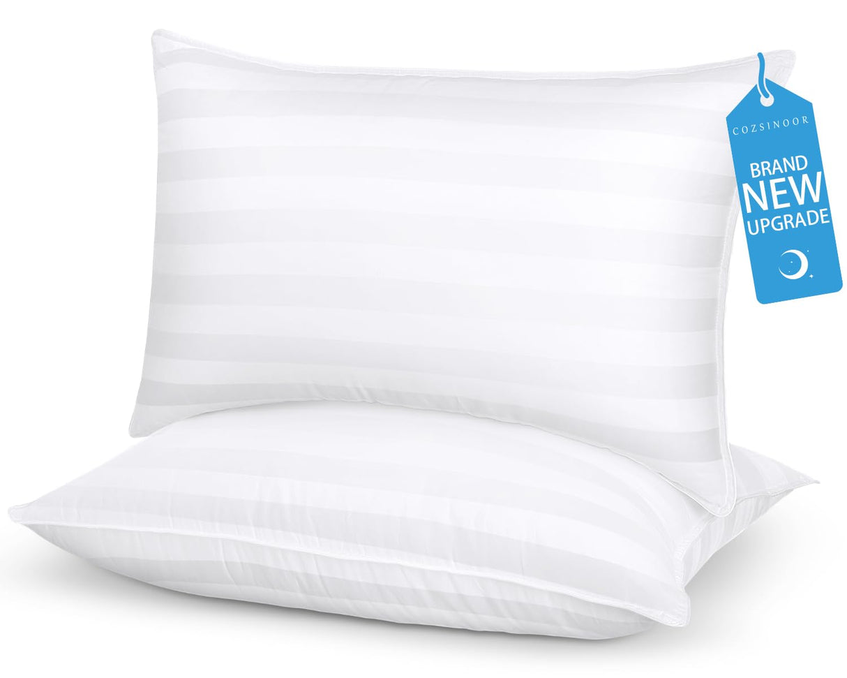 Queen Size Bed Pillows for Sleeping - Premium Down Alternative Pillows