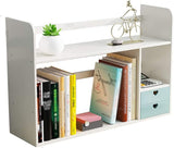 Simplicity Bookshelf 2-Drawer Bookshelf Bookcase Magazine Rack Partition Storage Rack