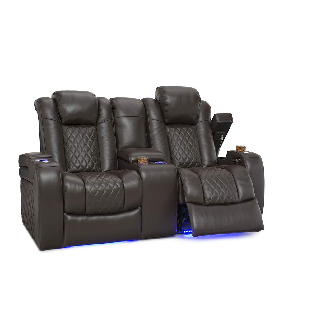 Anthem Home Theater Seating Living Room - Italian Leather - Power Recline Loveseat