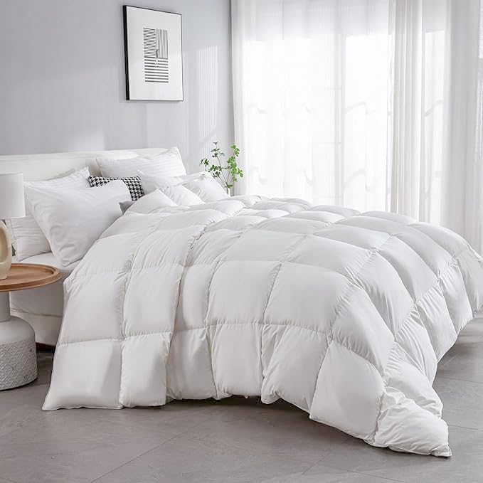 Luxury Oversized Queen Size Down Feather Fibers Comforter
